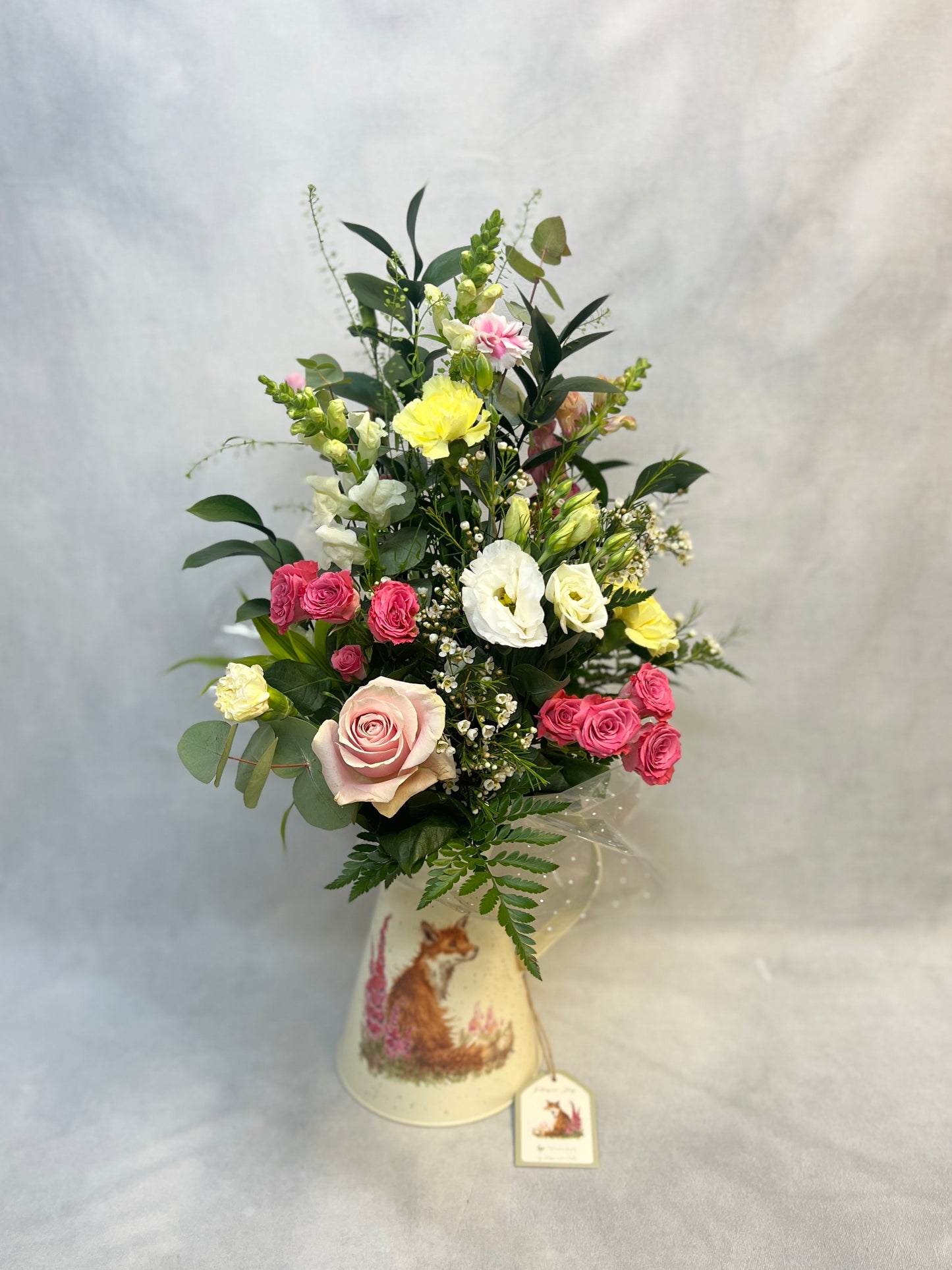 Wrendale Jug with Flower Arrangement