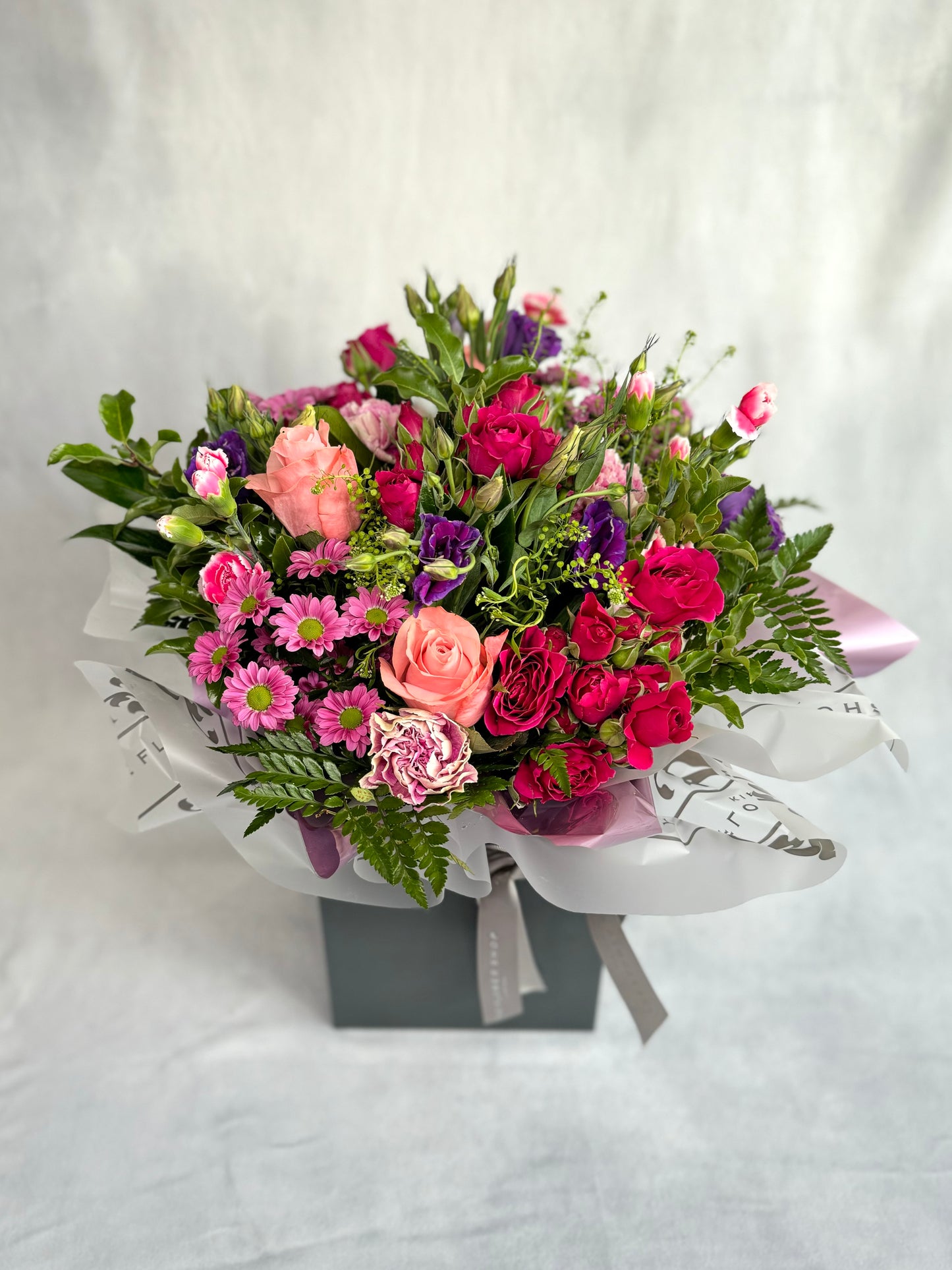 Extra Large National Mixed Aqua - Pink & Purple