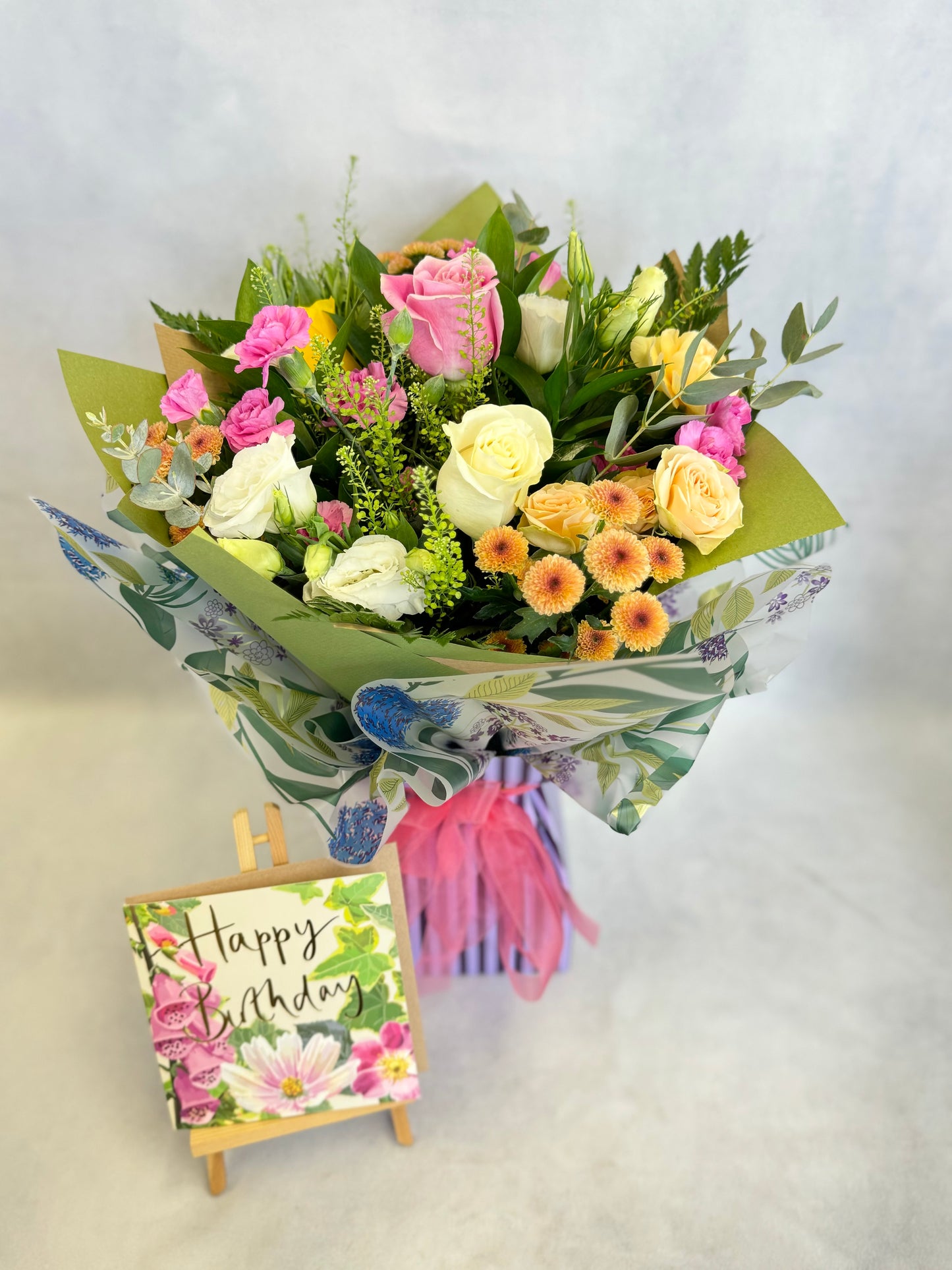 Happy Birthday Arrangement with Card