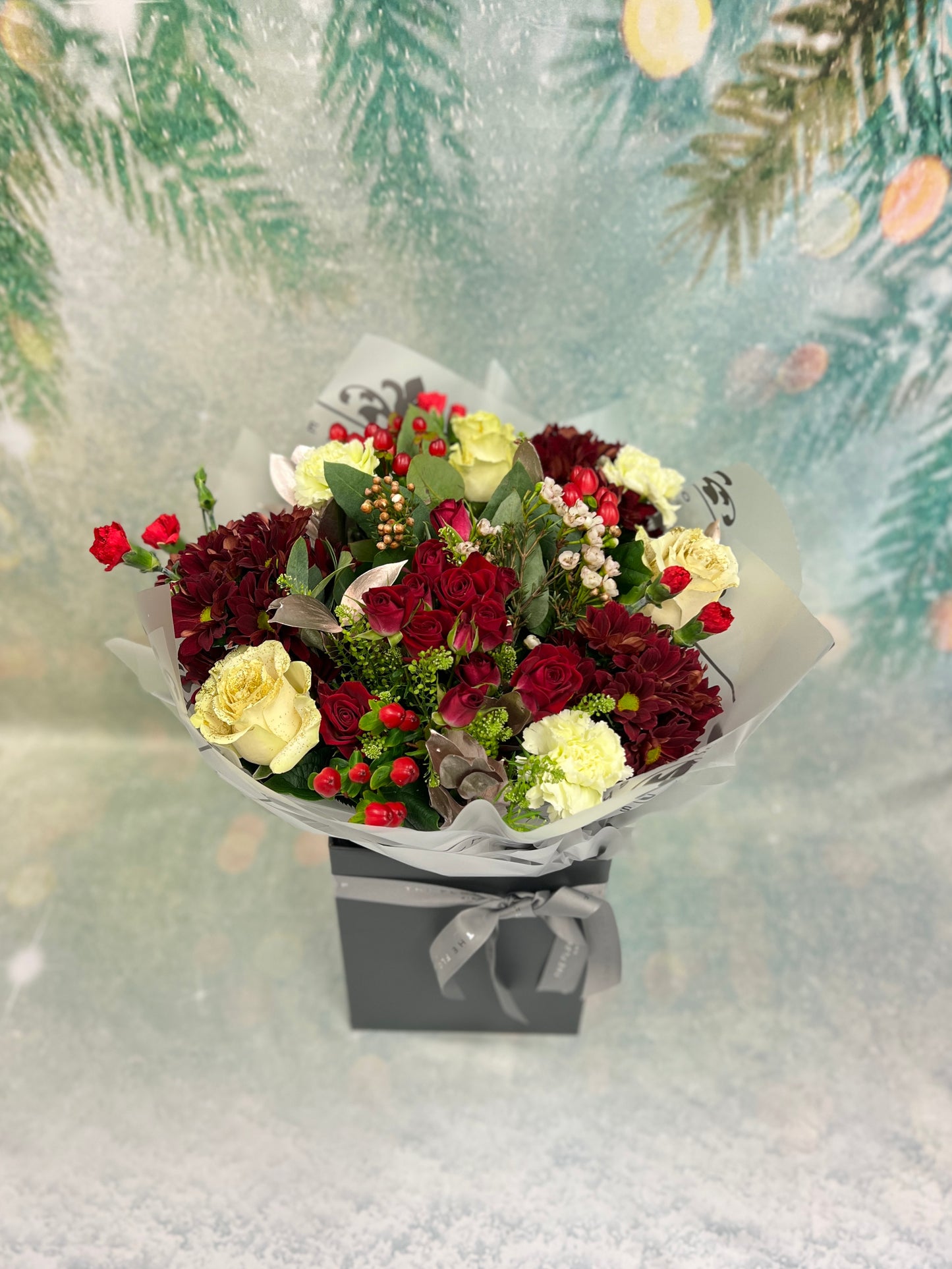 Christmas Large Mixed Aqua NATIONAL