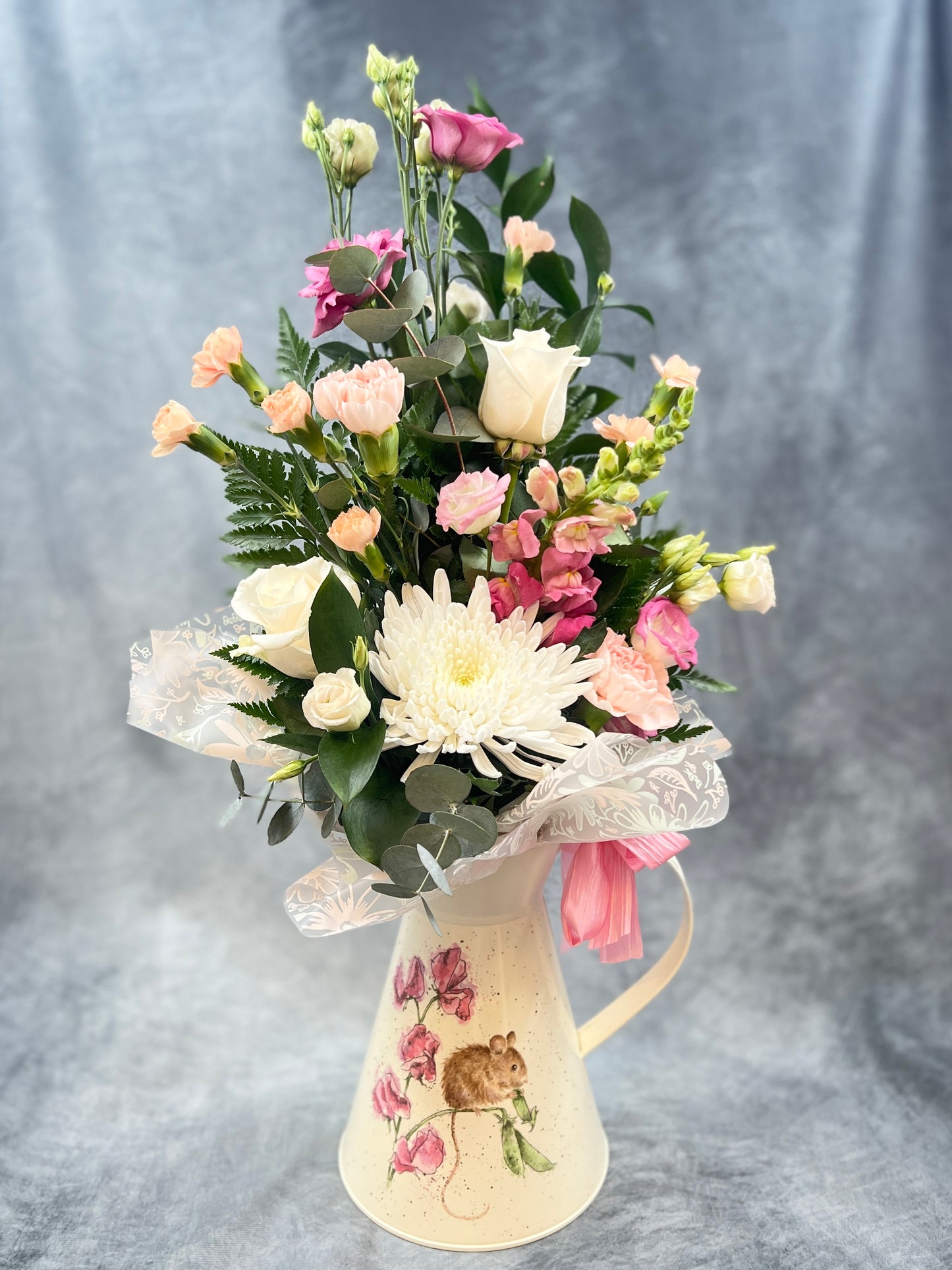 Wrendale Jug with Flower Arrangement