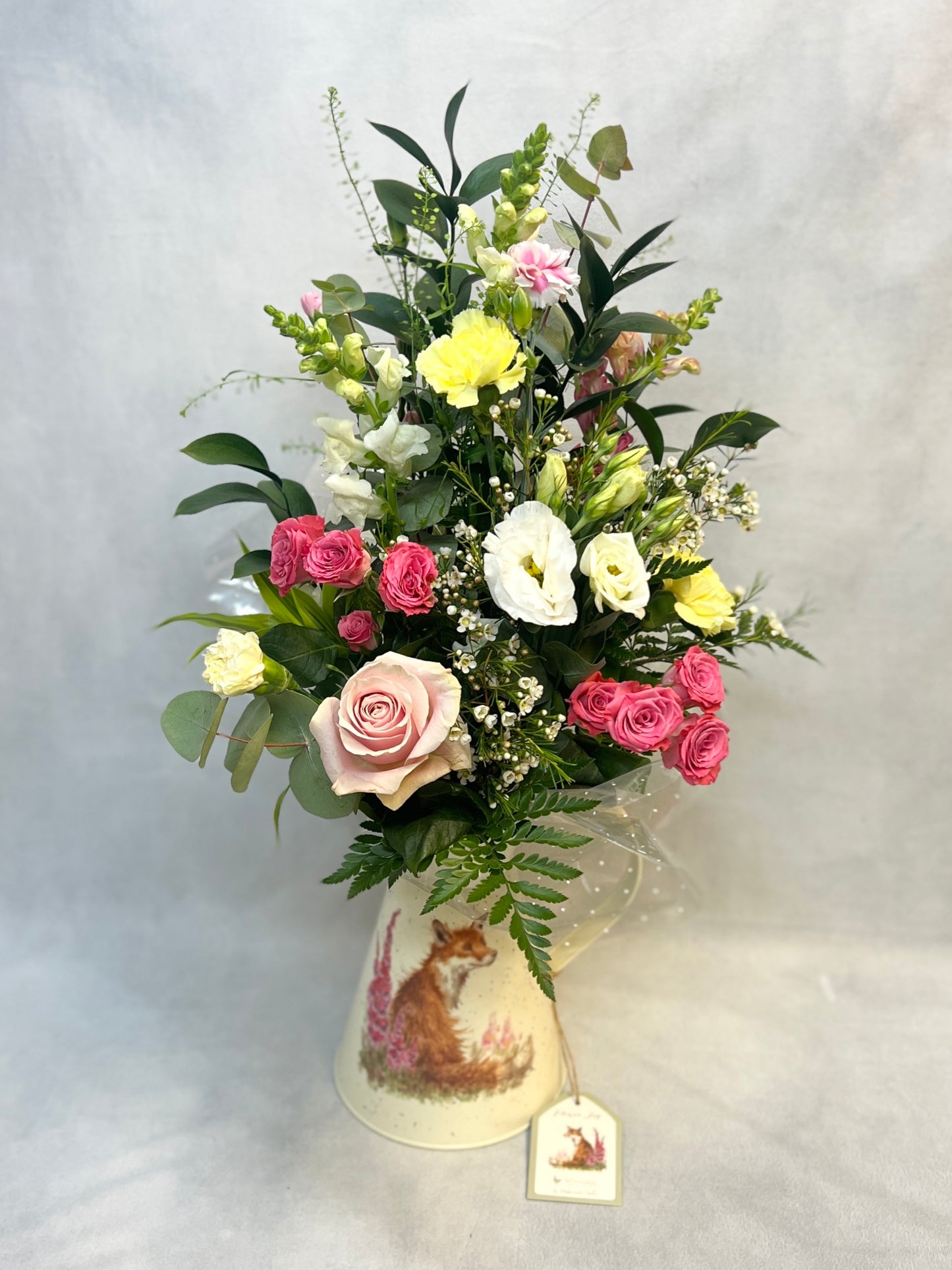 Wrendale Jug with Flower Arrangement