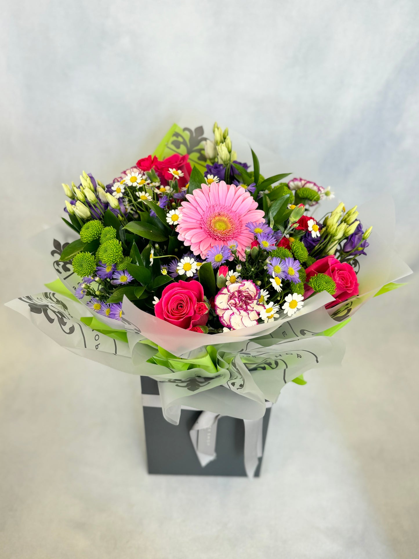 Extra Large National Mixed Aqua - Pink & Purple