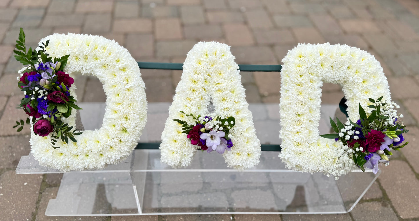 Fresh Flower Letters