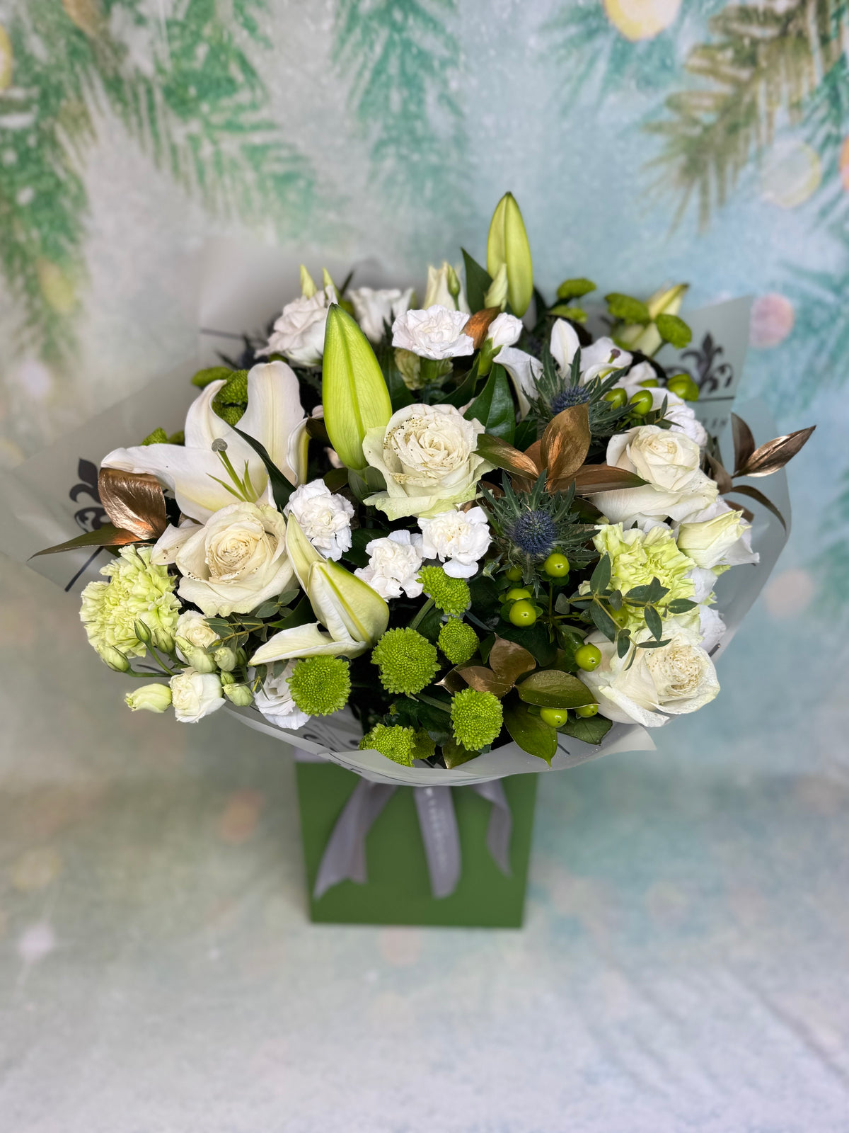 Christmas Extra Large White Aqua NATIONAL