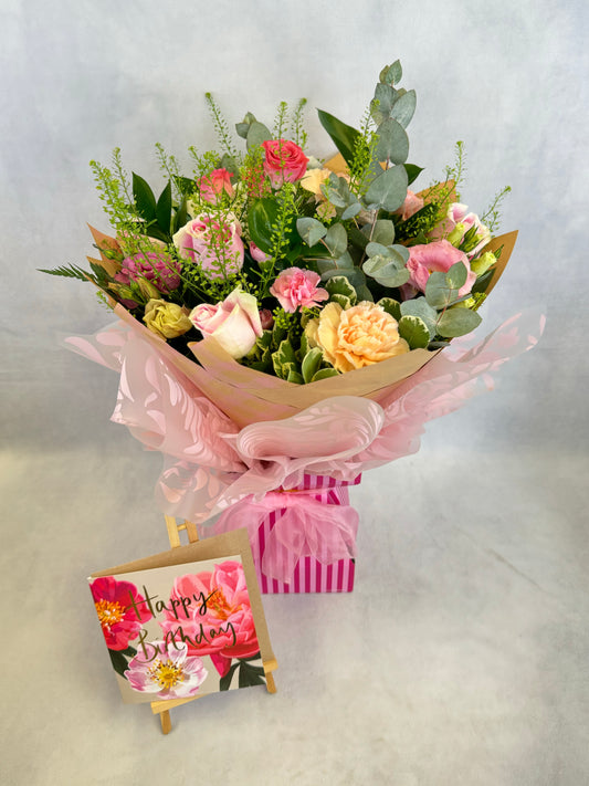 Happy Birthday Arrangement with Card