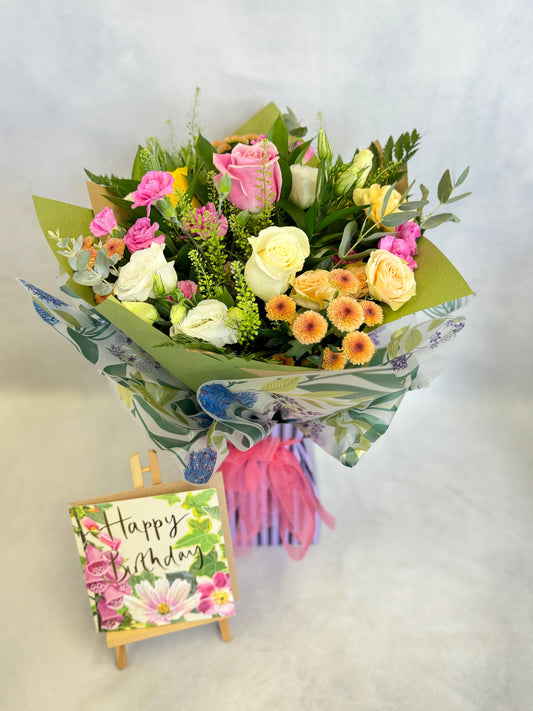 Happy Birthday Arrangement with Card
