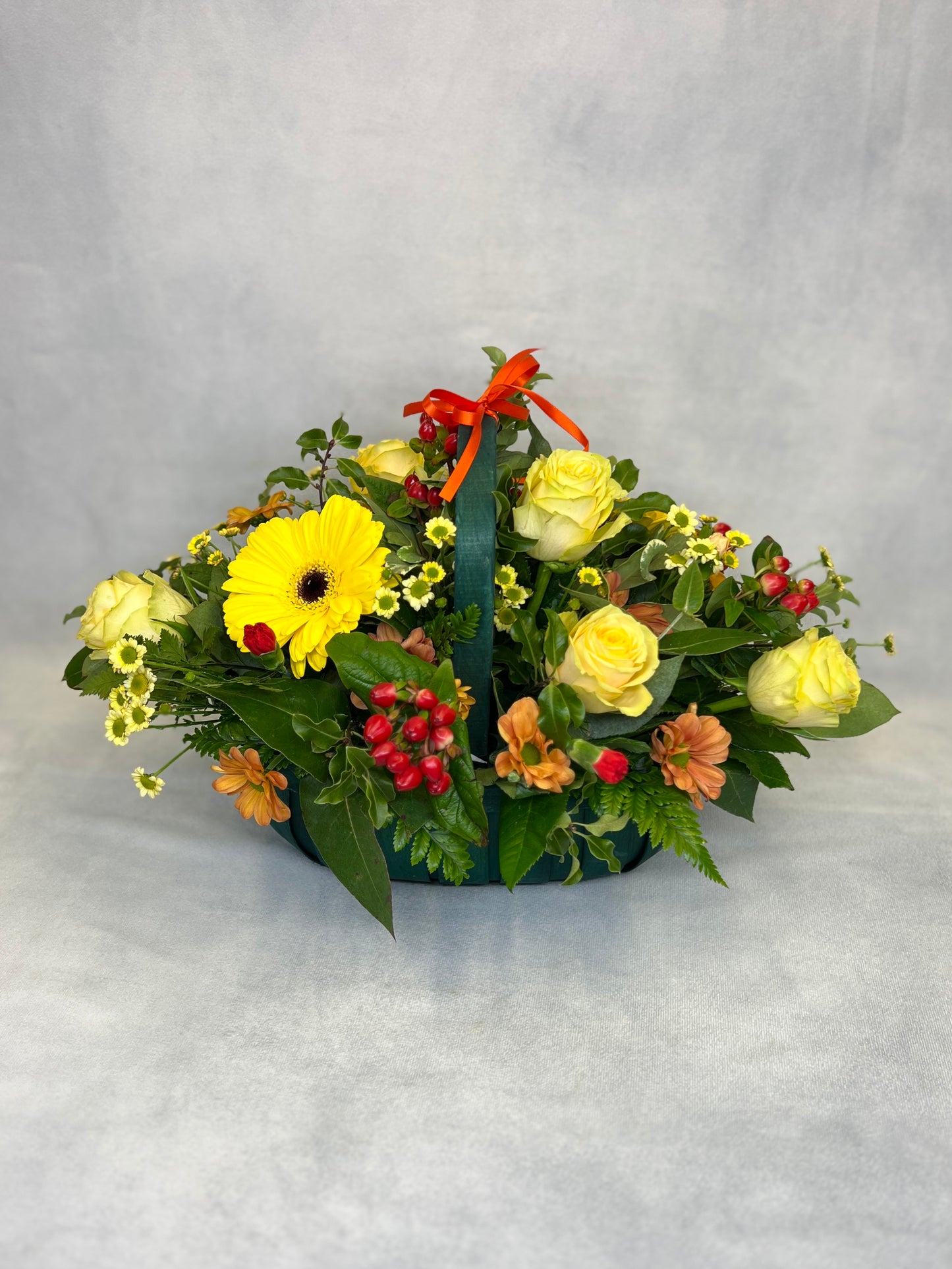 Woven Trug Basket Arrangement
