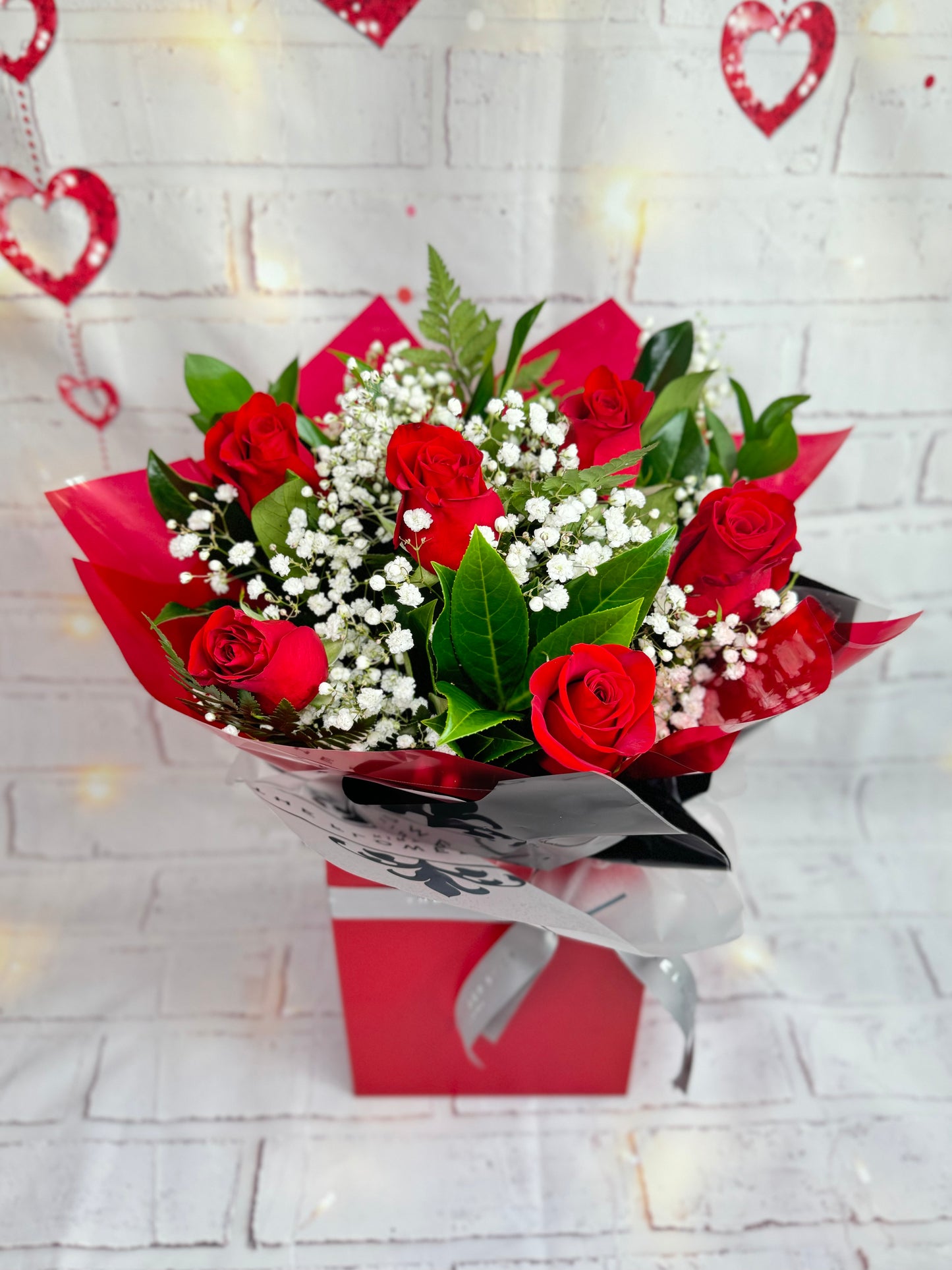 Valentine’s 6 Premium Rose Aqua NATIONAL