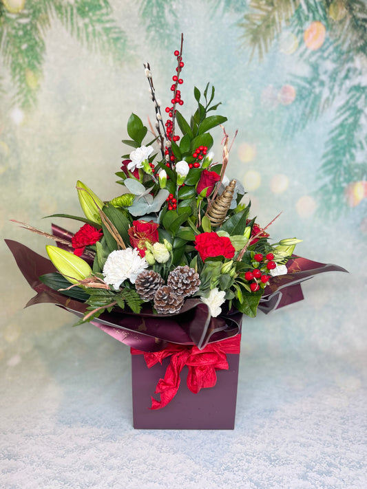 Christmas Luxury Tall Pyramid Shape Aqua