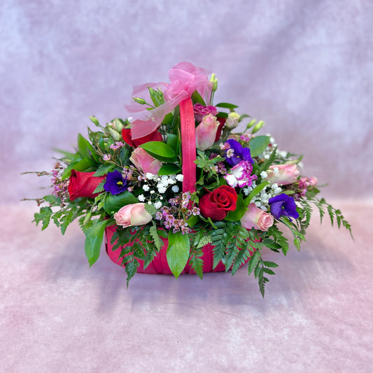 Woven Trug Basket Arrangement