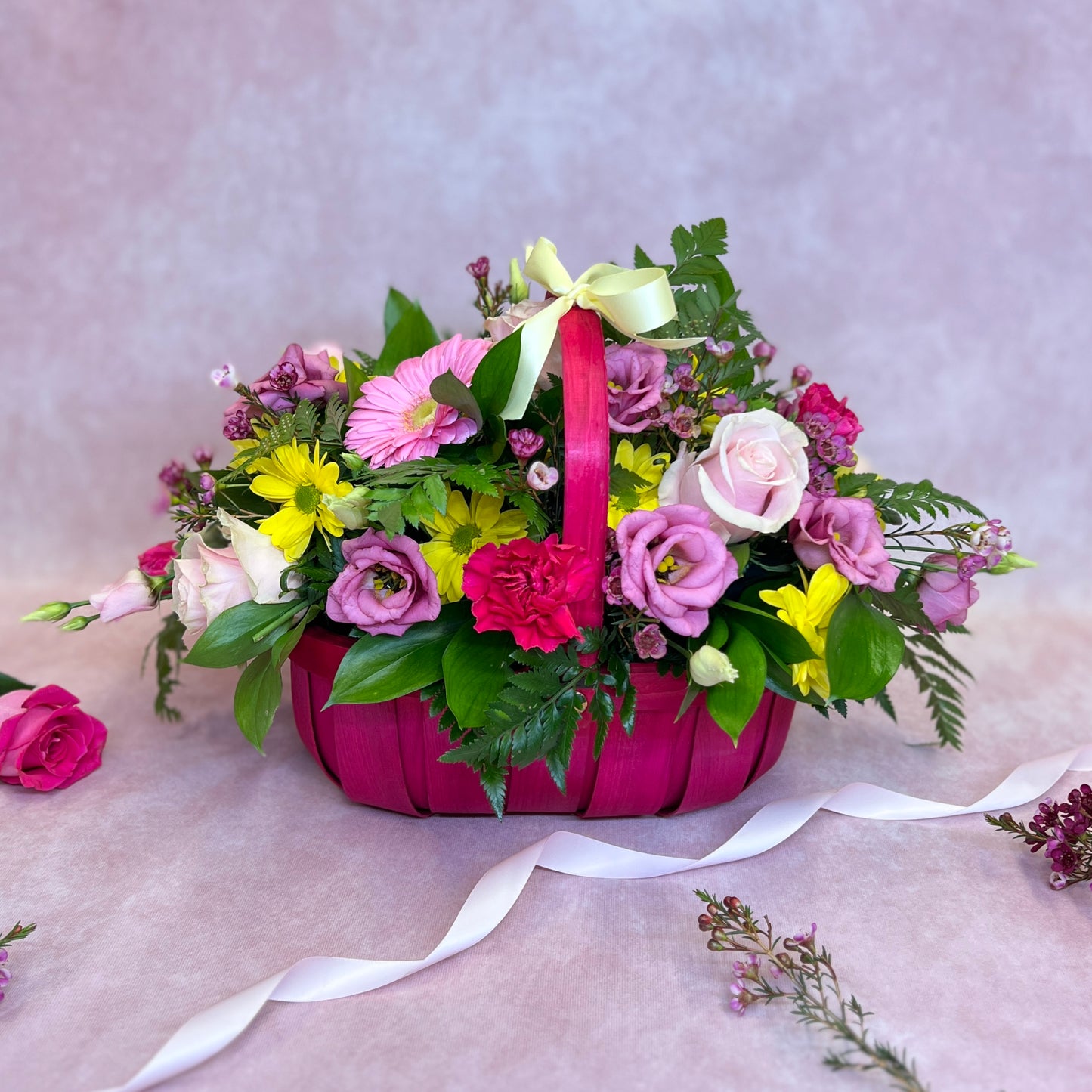 Woven Trug Basket Arrangement