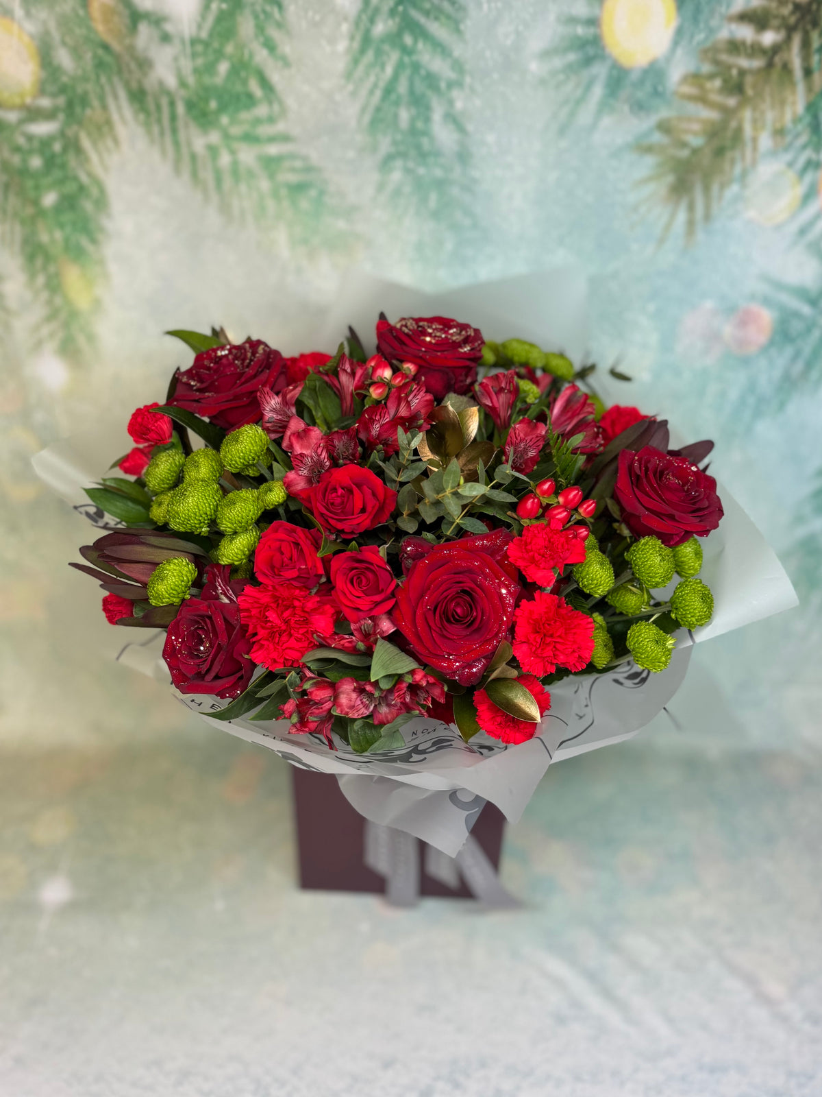 Christmas Extra Large Red Aqua NATIONAL