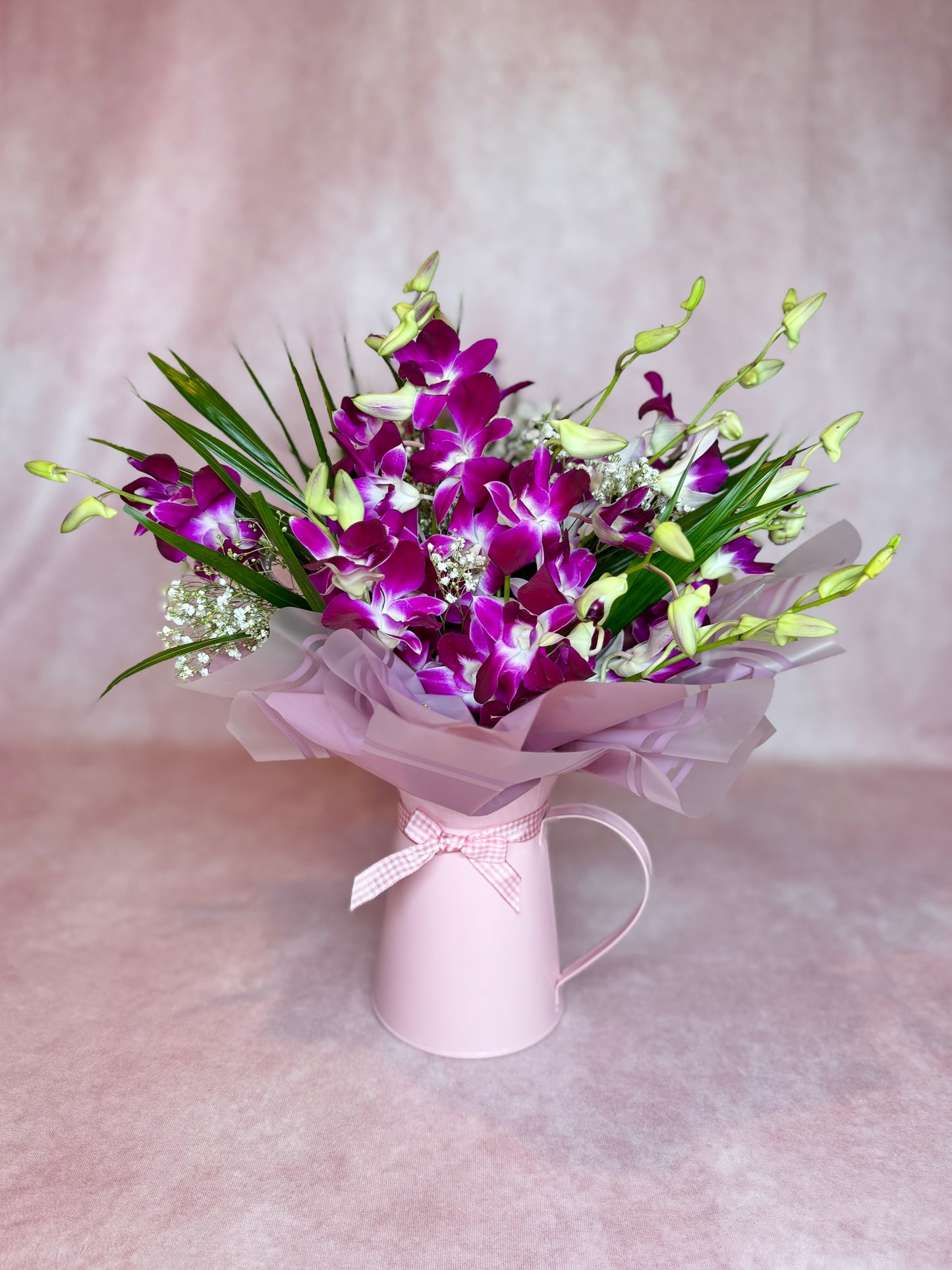 Mother's Day Purple Orchid Vase