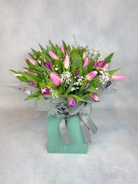 National Mixed Tulip Aqua