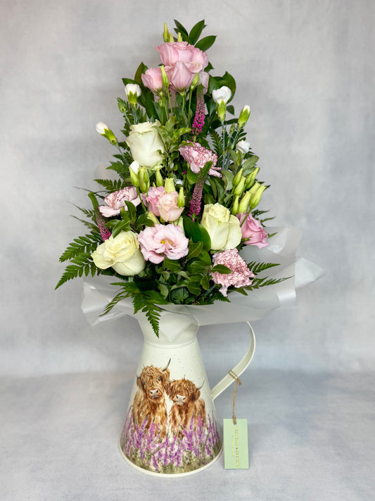 Wrendale Jug with Flower Arrangement